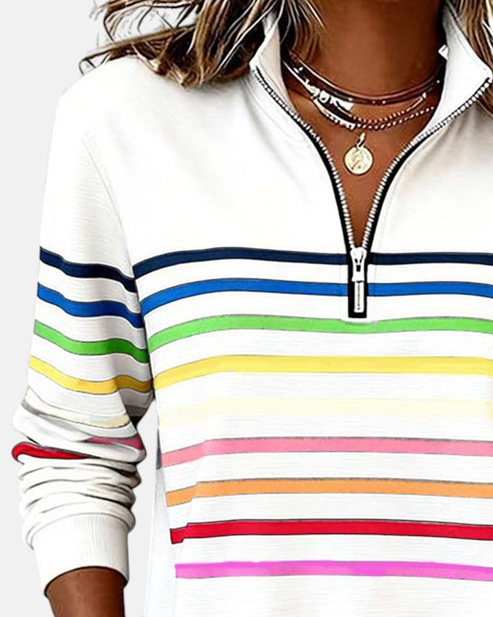 Barbara – Comfortable Striped Jumper