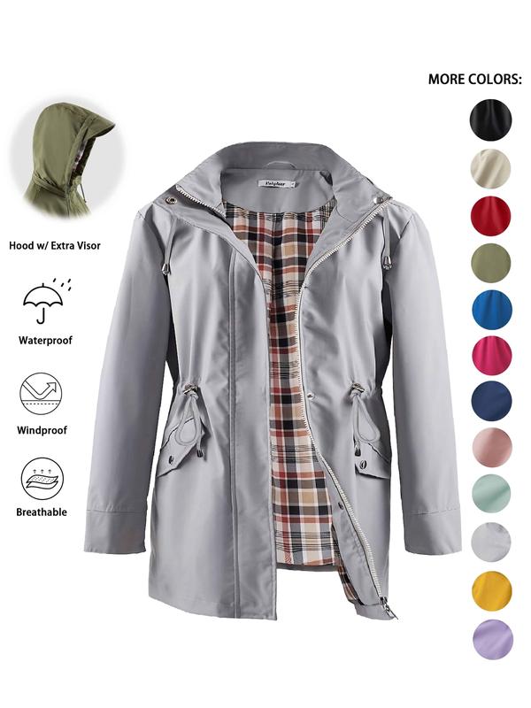 Sheena – Lightweight Hooded Trench Coat