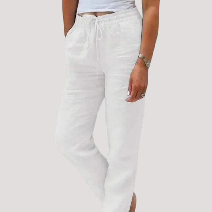 Janet – Casual Drawstring Lightweight Trousers