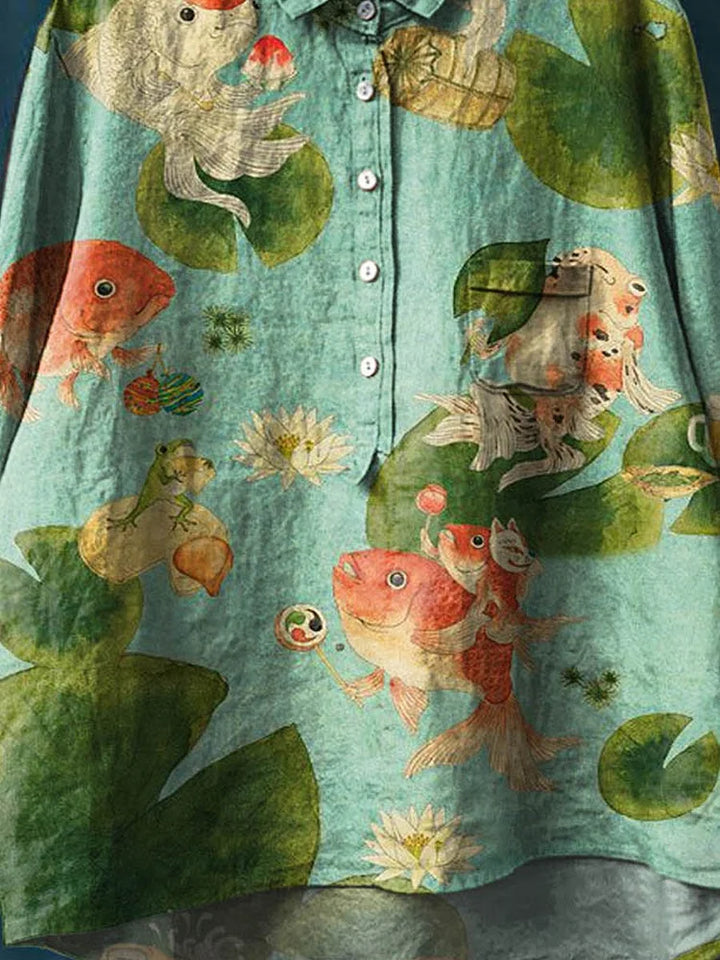 Claudia – Fish Art Shirt