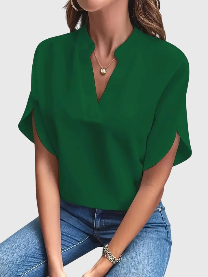 Suzanne – Soft Elegant V-Neck Shirt