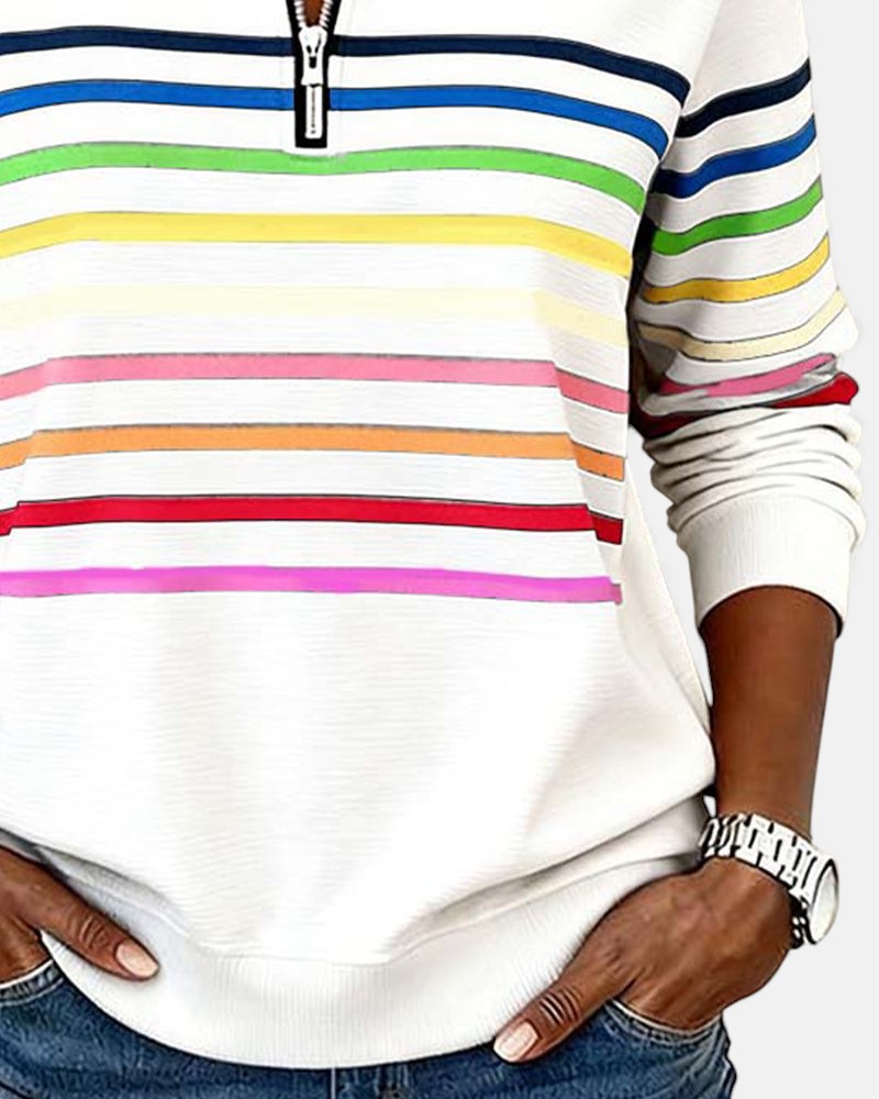 Barbara – Comfortable Striped Jumper