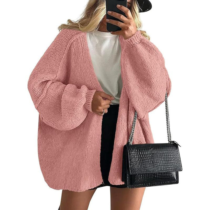 Sheena – Oversized Lantern Sleeve Autumn Knit Cardigan