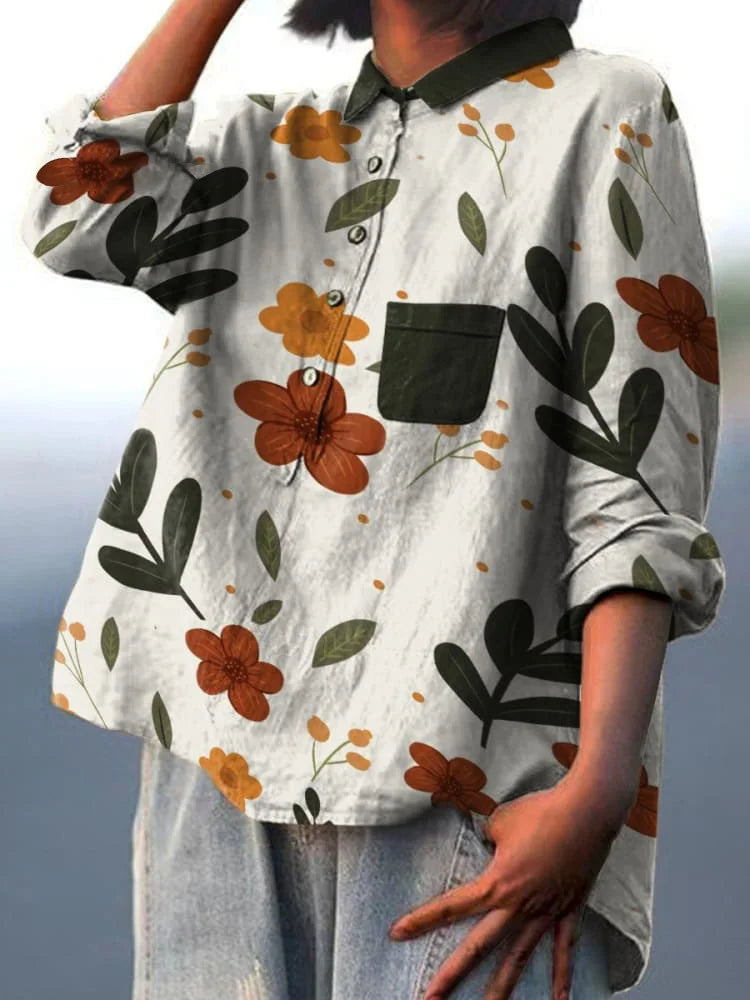 Eleanor – Elegant Plant Art Shirt