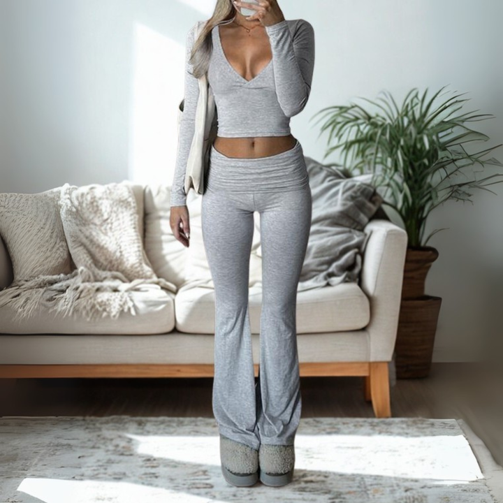 Sheena – Relaxed Solid Lounge Two-Piece Set