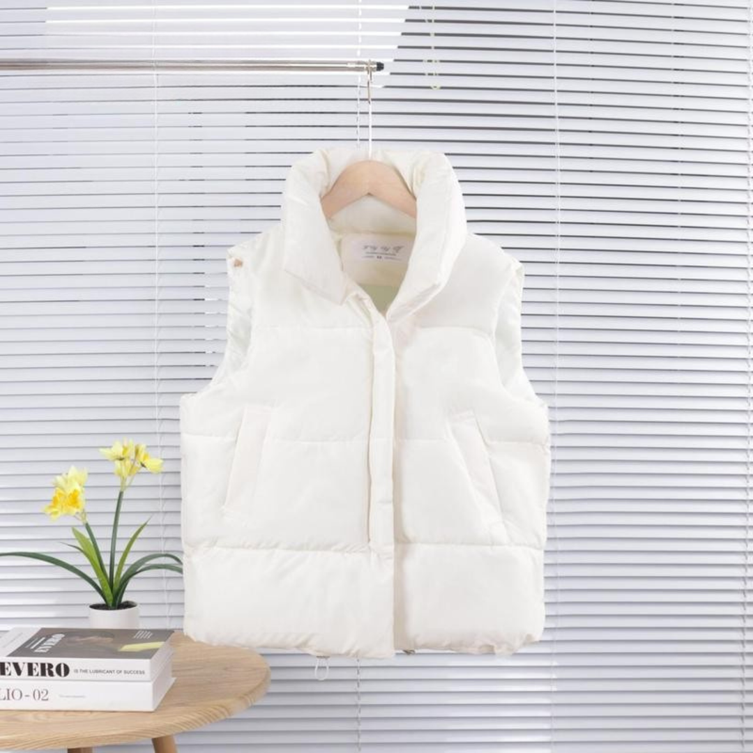 Lottie – Comfy Oversized High Neck Sleeveless Puffer Jacket