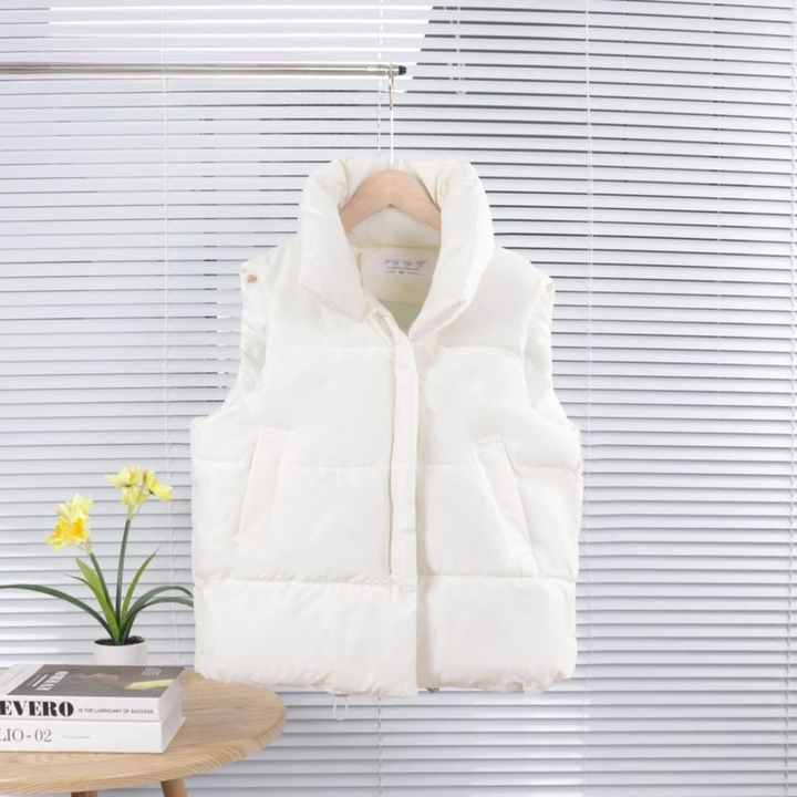 Lottie – Comfy Oversized High Neck Sleeveless Puffer Jacket