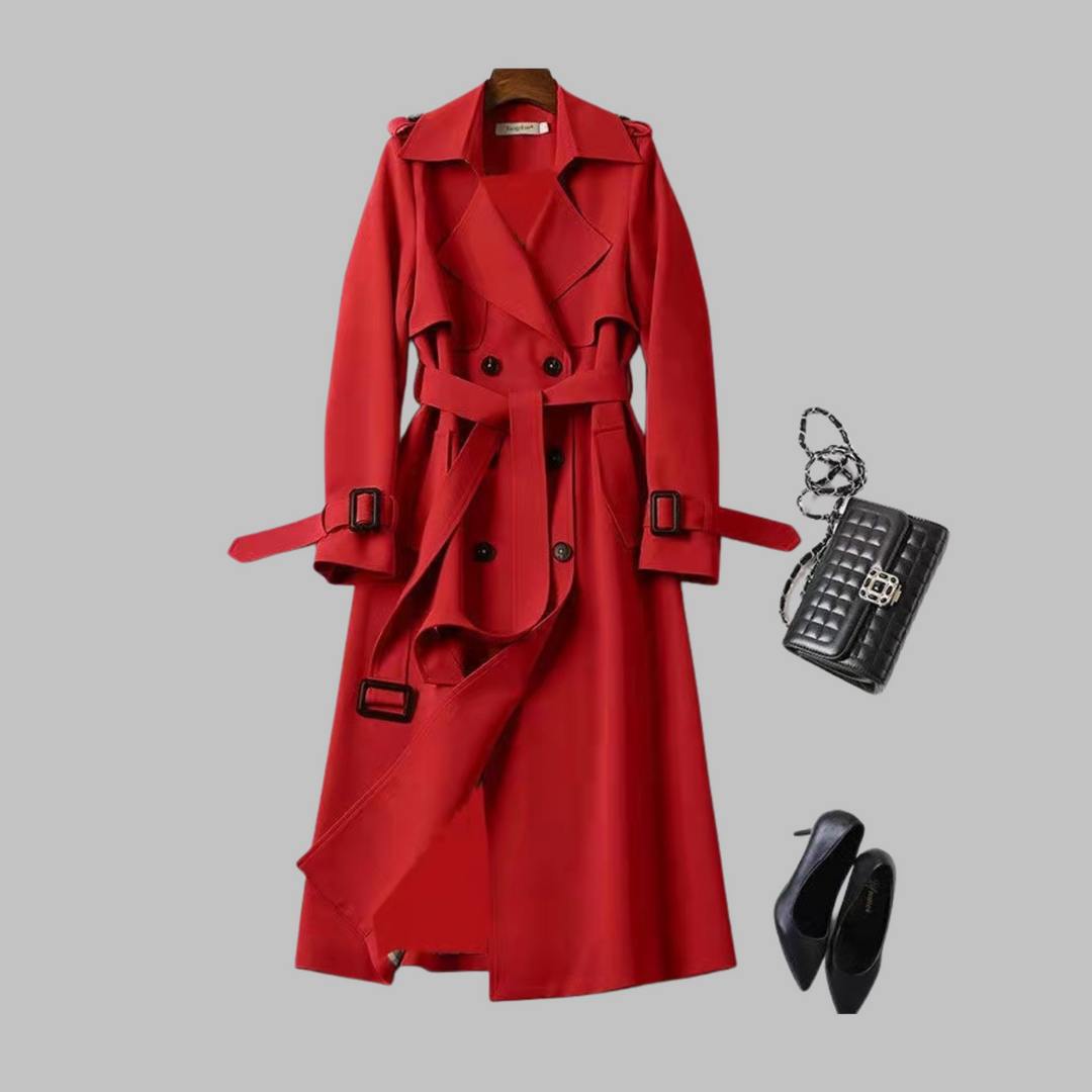 Susan – Elegant Knee-Length Loose Fit Coat