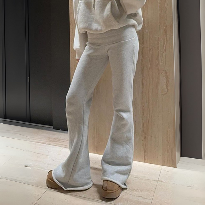 Janet – Casual Drawstring Straight Leg Trousers