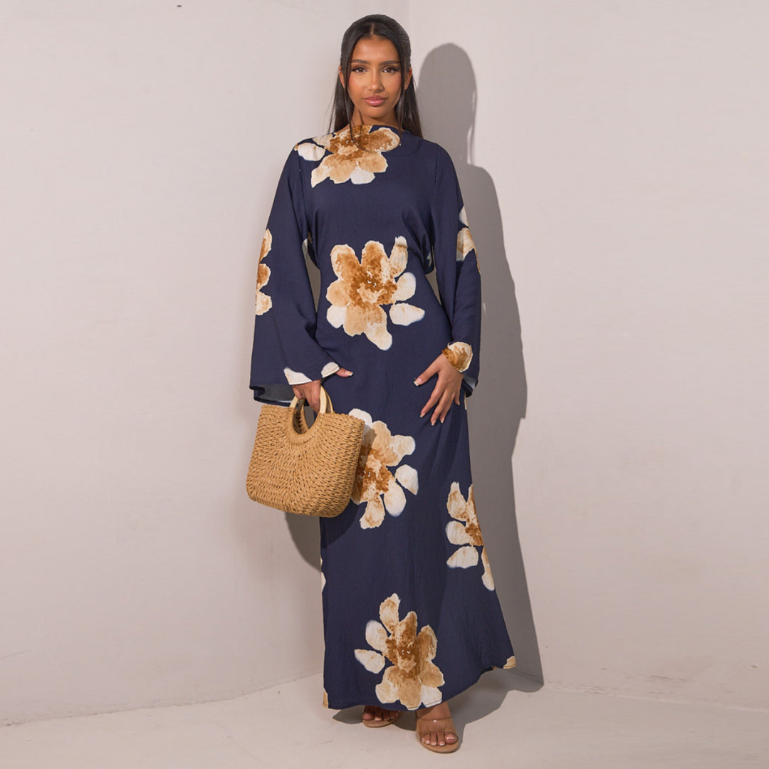 Isobel – Modest Floral Loose Fit Maxi Dress