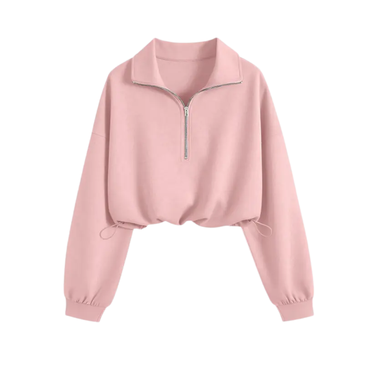 Glenda – Elegant Warm Bomber Jacket with Faux Fur Collar and Hood