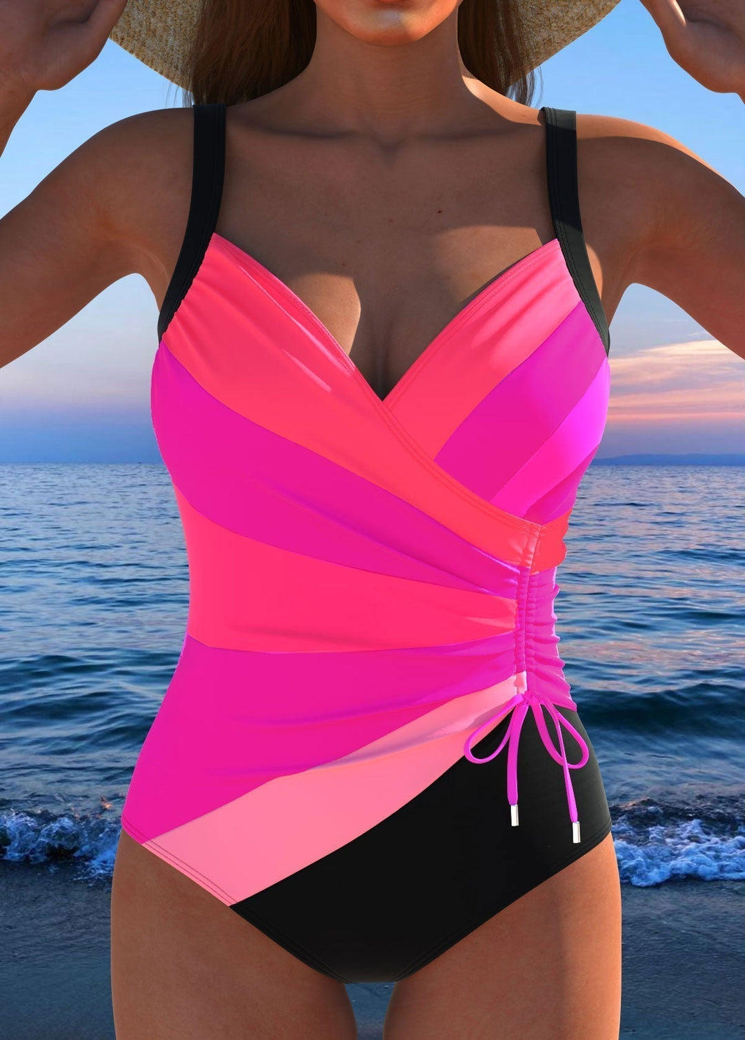 Vivien – Shaping Crossover One-Piece Swimsuit