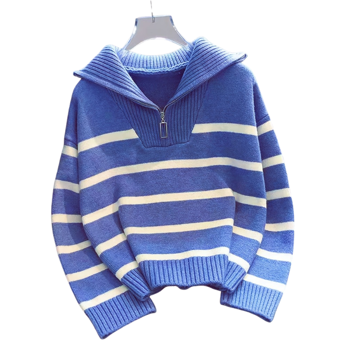 Angela – Comfy Long Sleeve Zip-Up Plush Winter Jacket