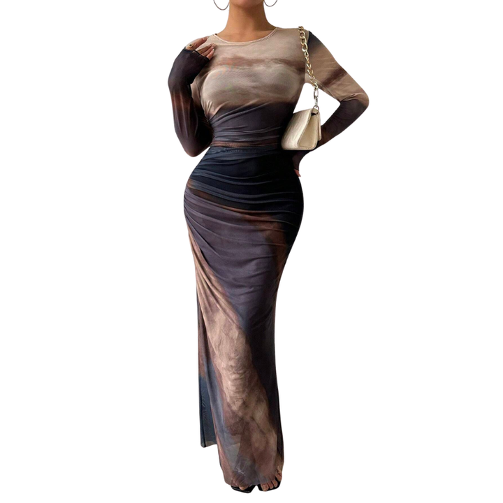 Jill – Stylish Leopard Ruched Bodycon Dress