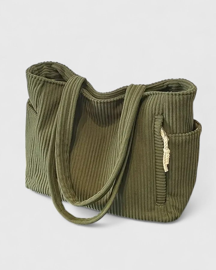 Leonarda – Ribbed Cord Detail Tote Bag