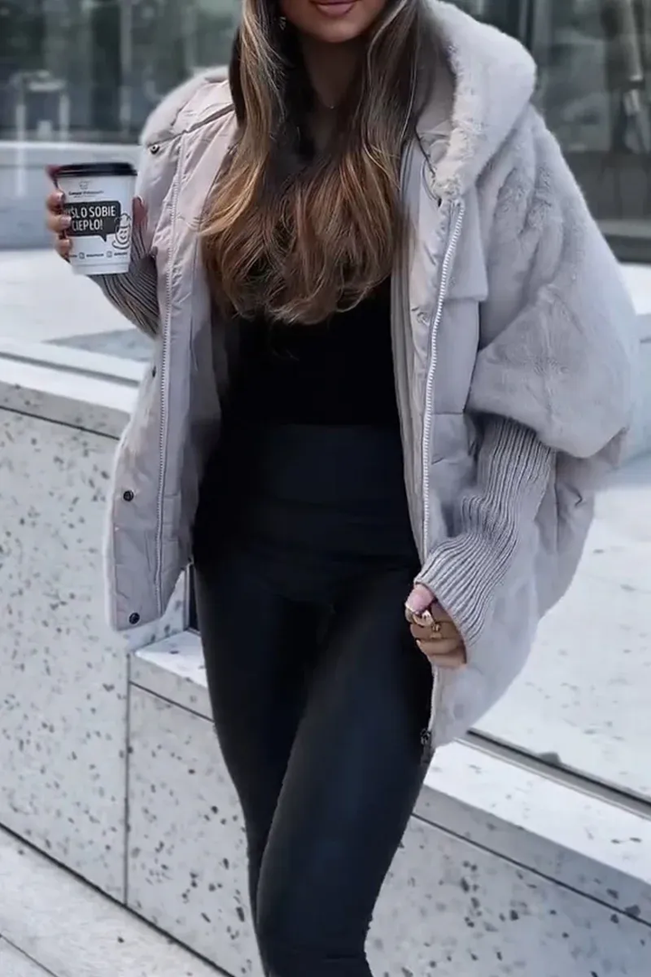Gwyneth – Comfy Zip-Up Hooded Puffer Jacket