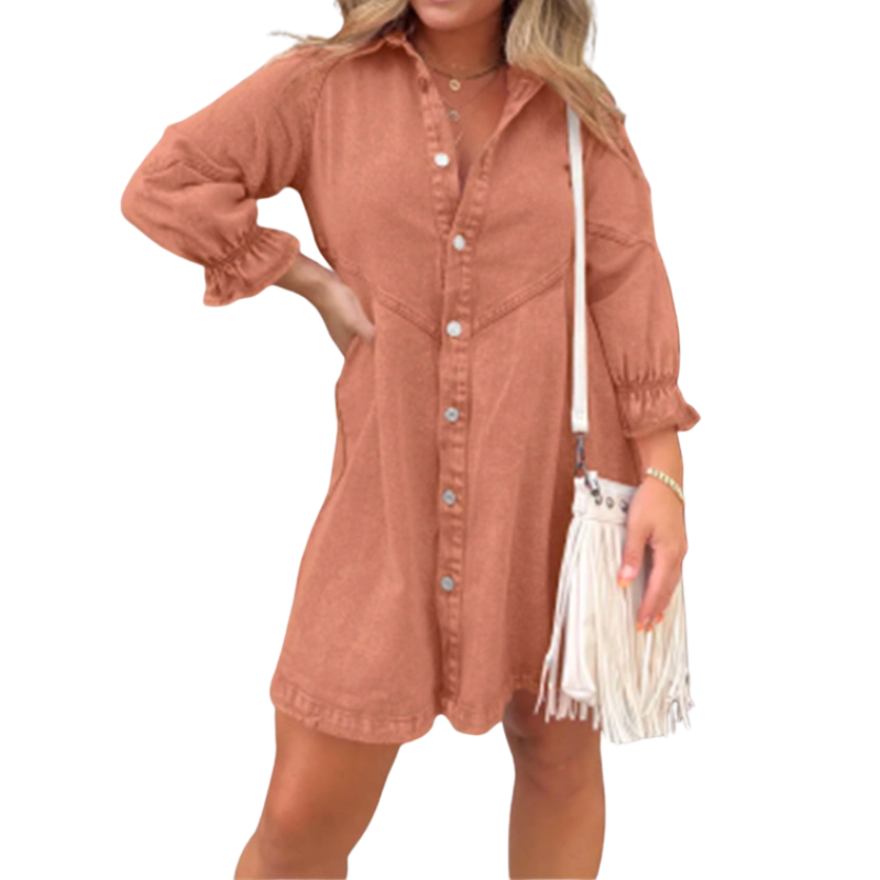 Penelope – Elegant Leopard Print Long Sleeve Bodycon Dress