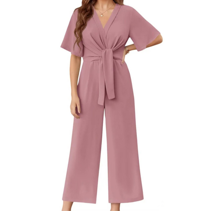 Gabriella – Elegant Summer Tie Knot Jumpsuit
