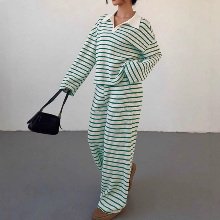 Mavis – Casual Cami Top and Flare Leg Pants Set