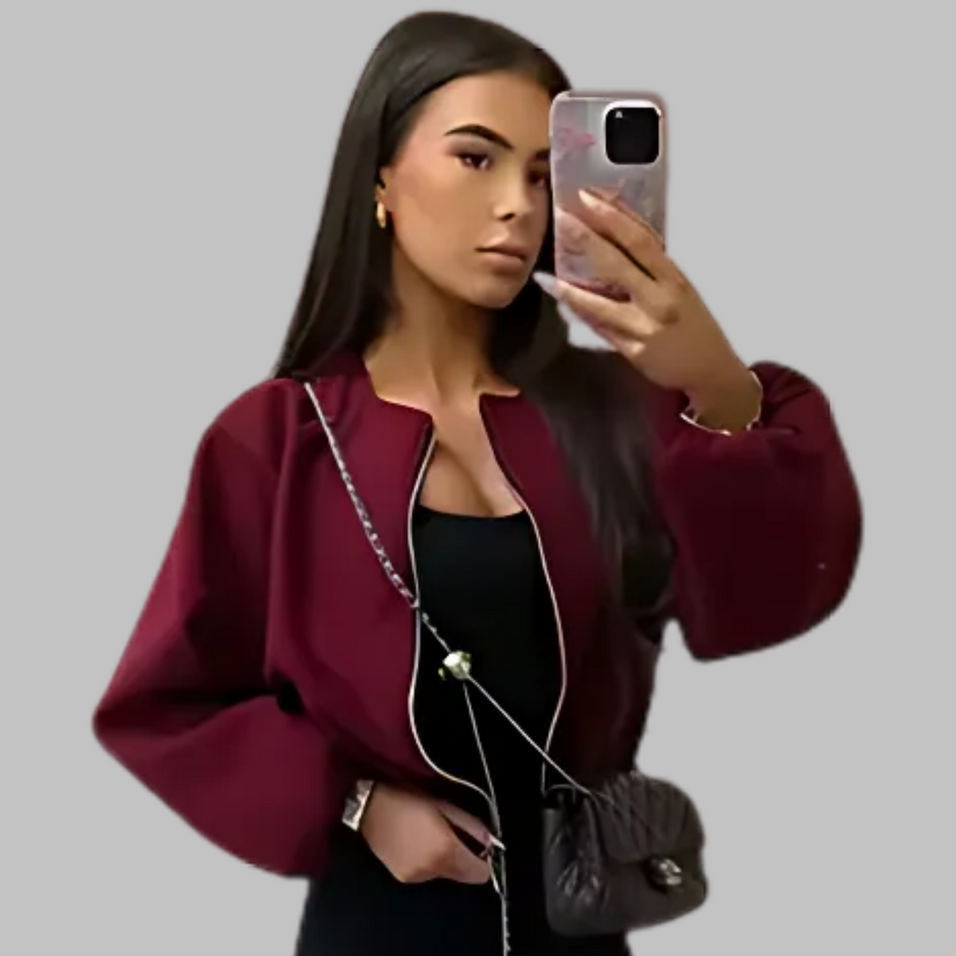Deirdre – Stylish High Neck Cape Jacket