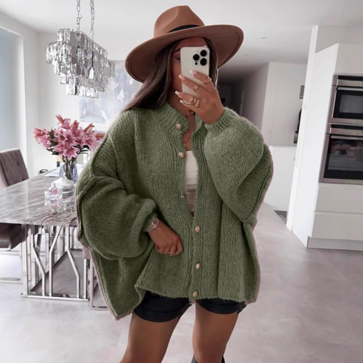Josie – Classic Button-Down Long Sleeve Cardigan