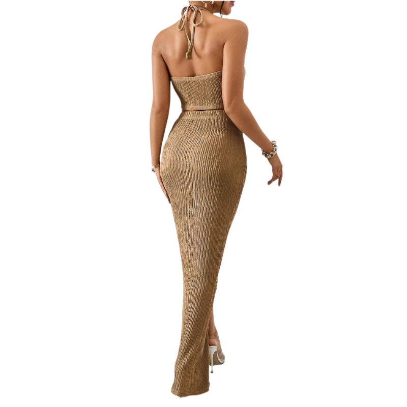 Eileen – Chic Sleeveless Tie Waist Dress