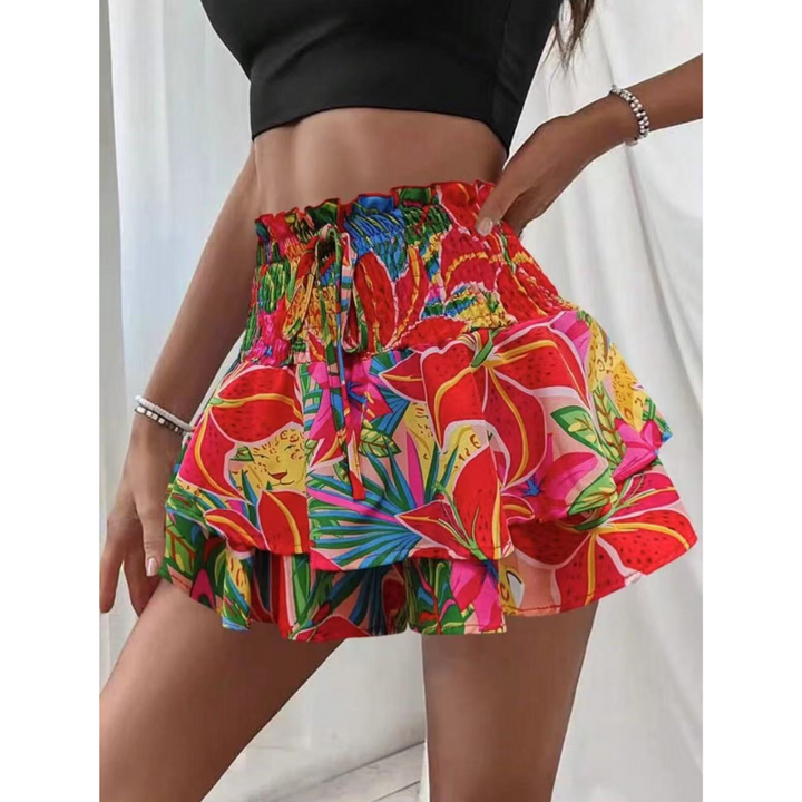 Josie – Lightweight Shirred Layered Summer Skort