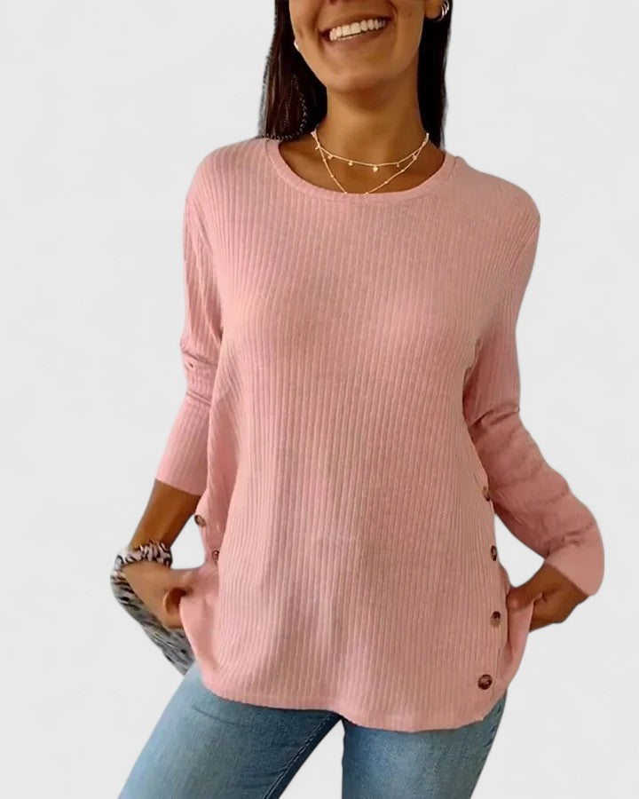Thomasina – Elegant Crew Neck Shirt
