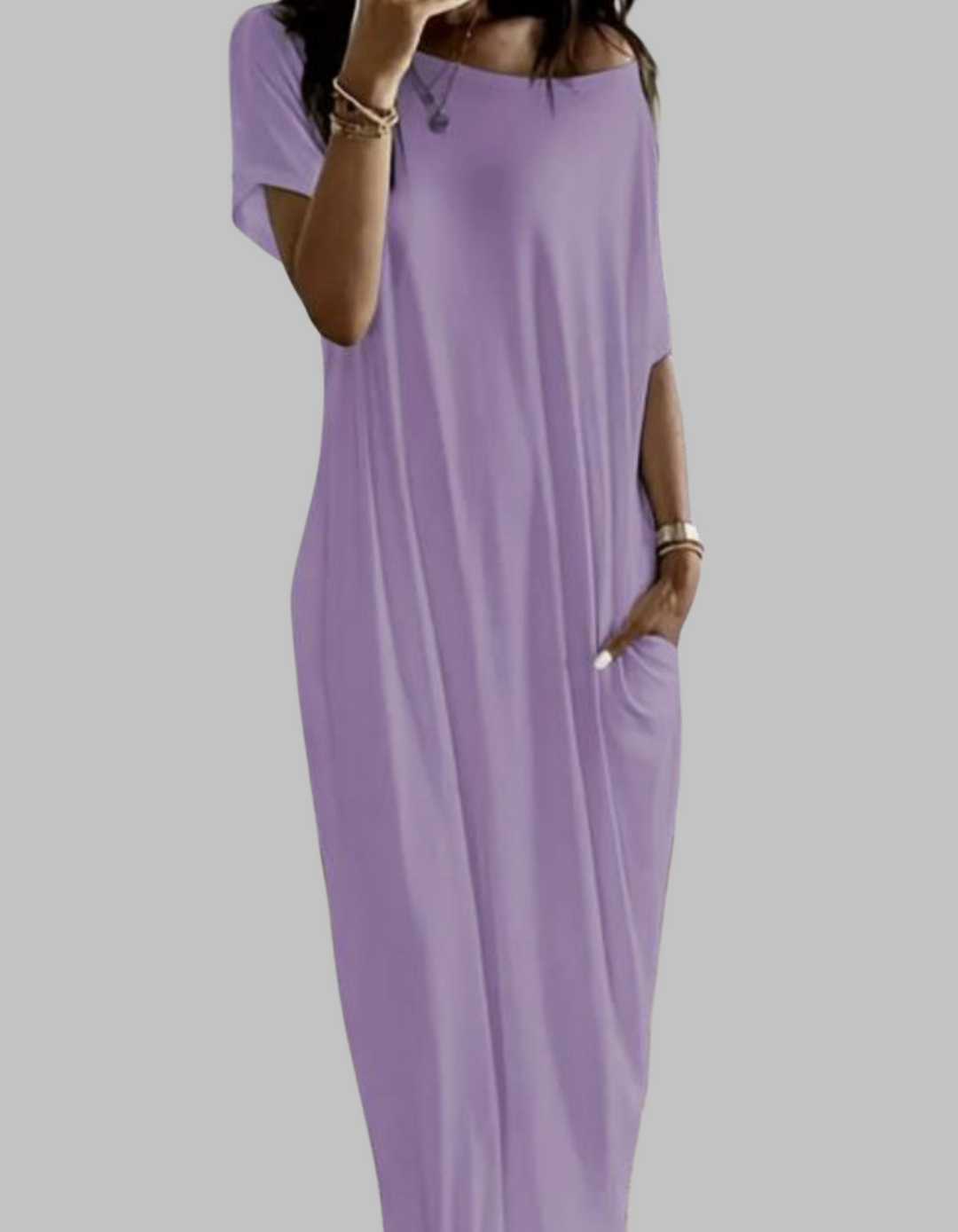 Mavis – Loose Fit Round Neck Sleep Nightdress