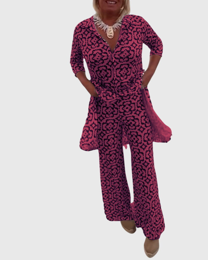 Nadine – Elegant Vintage Two-Piece Set