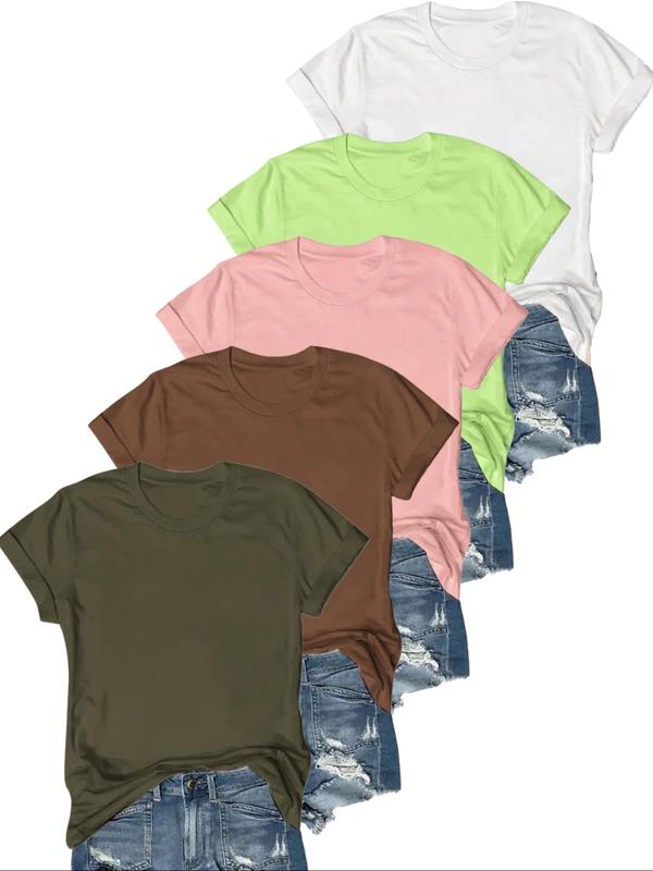 Olive – Casual Short Sleeve Tee Pack of 5