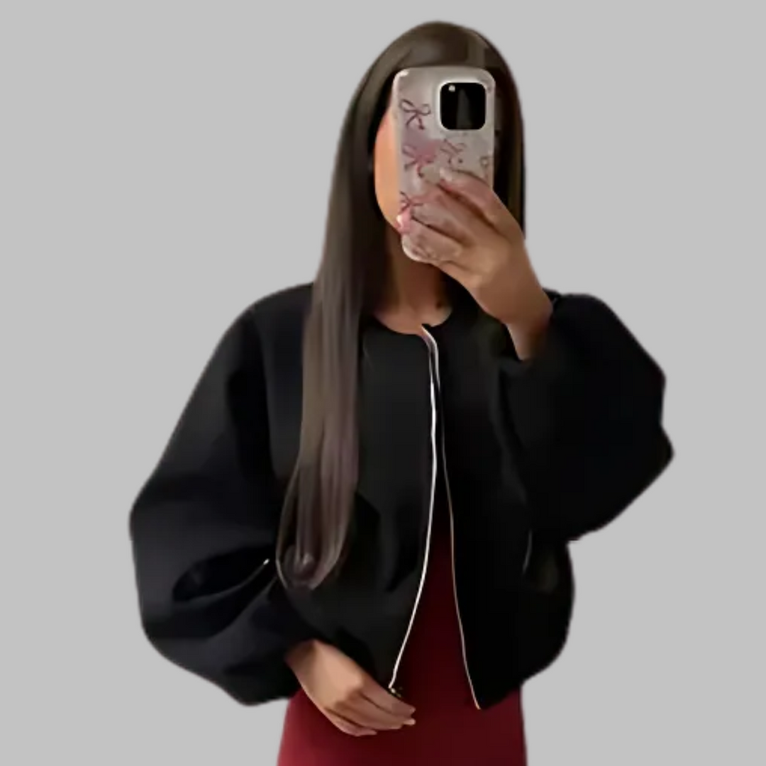 Deirdre – Stylish High Neck Cape Jacket