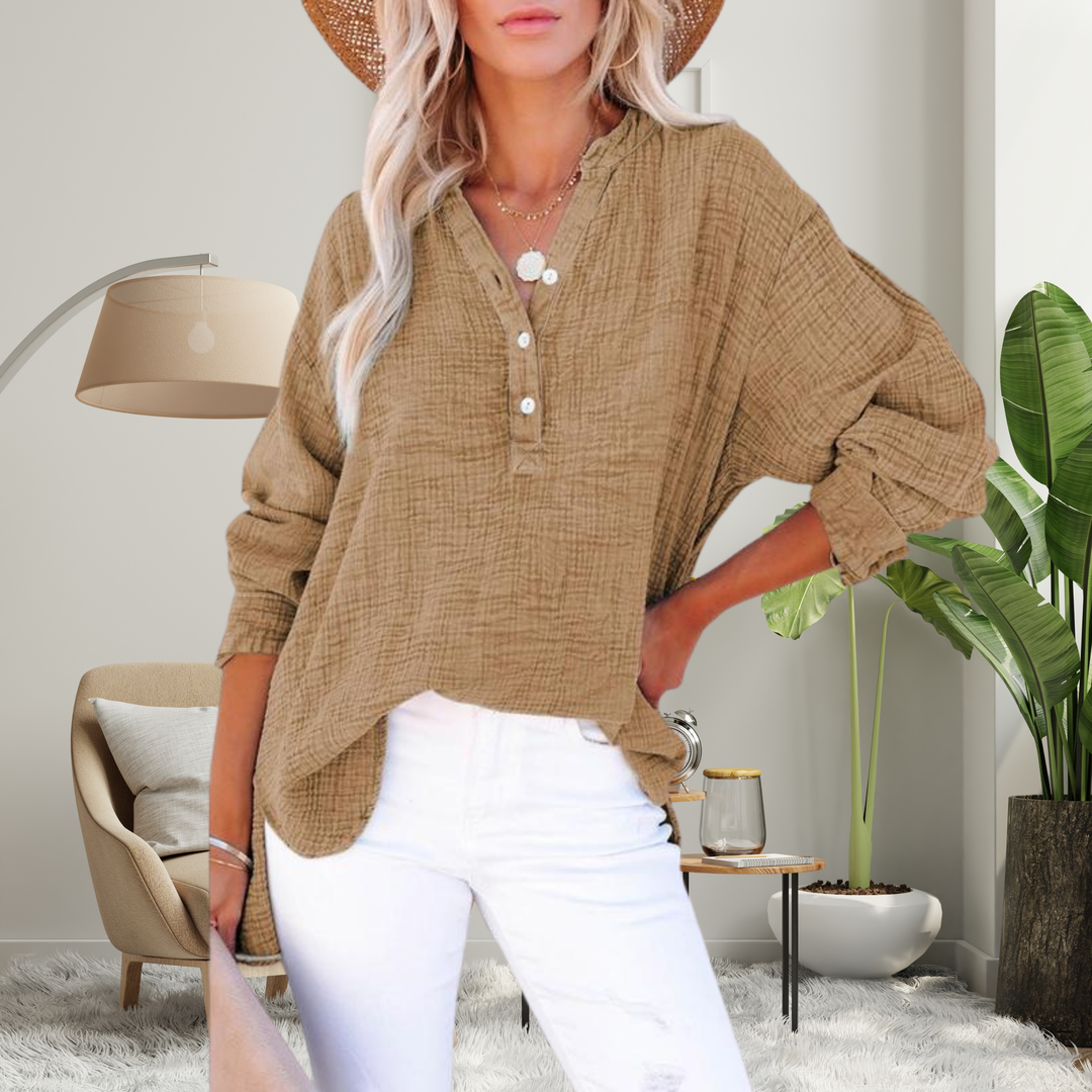 Cheryl – Basic Ribbed Crewneck Shirt