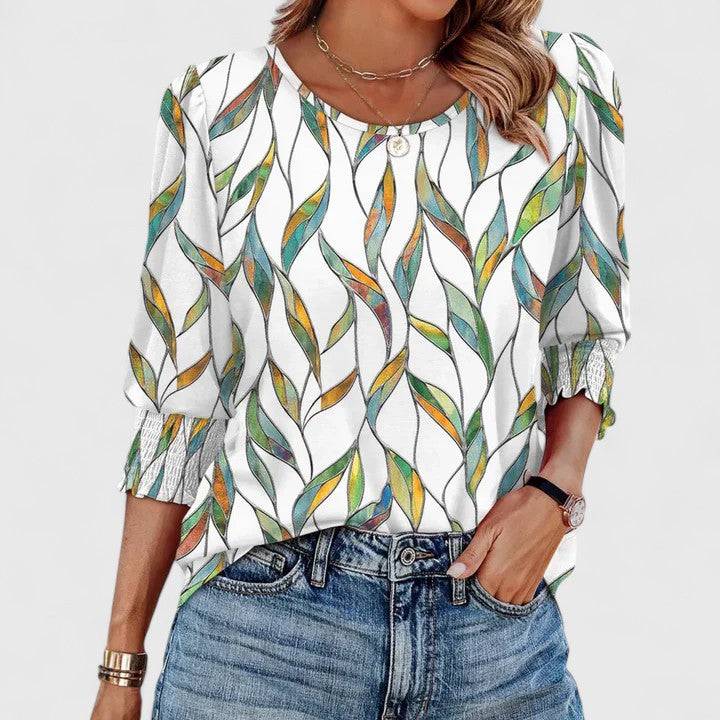 Edwina – Elegant Smocked Top