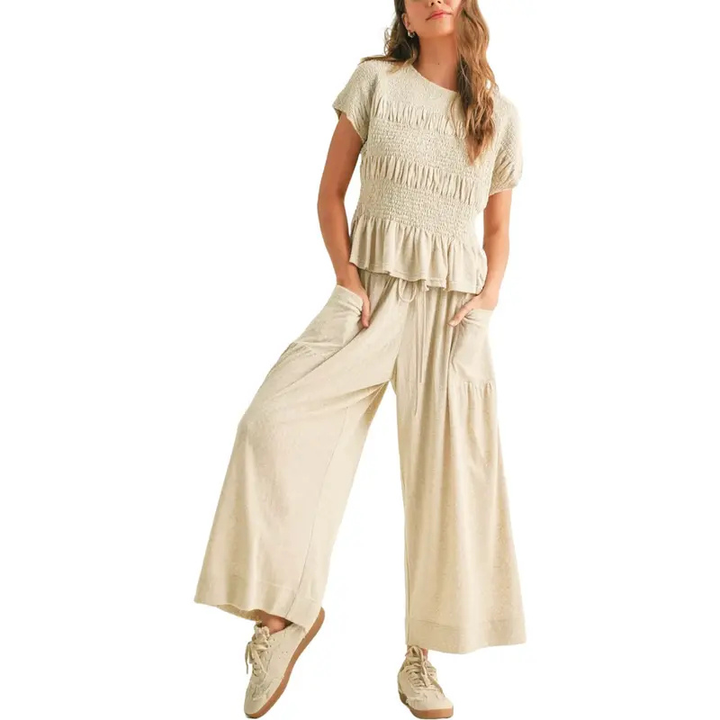 Amy – Relaxed Two-Piece Matching Sweatshirt and Skirt
