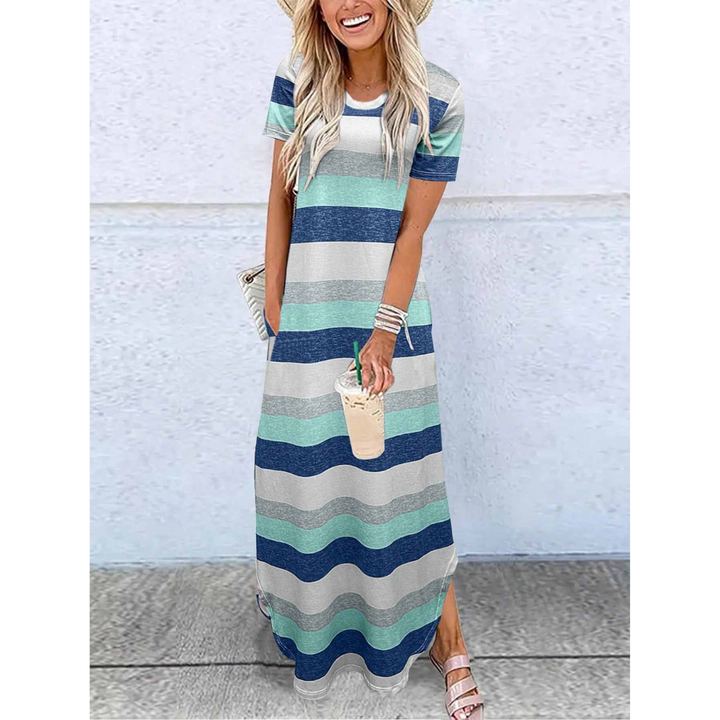 Mavis – Everyday Relaxed Fit Round Neck Maxi Dress