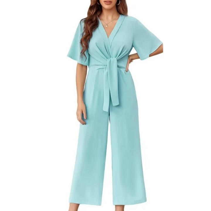 Gabriella – Elegant Summer Tie Knot Jumpsuit
