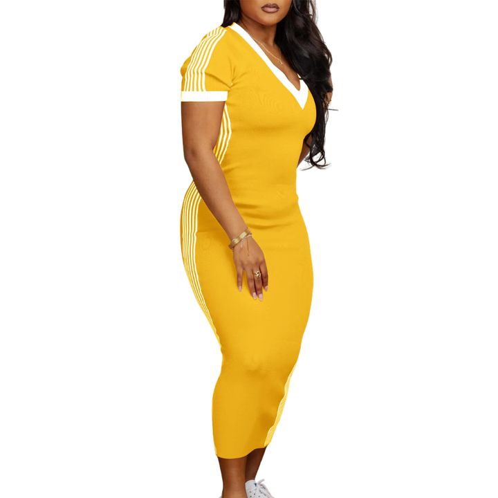Mavis – Casual Outdoor V-Neck Dress