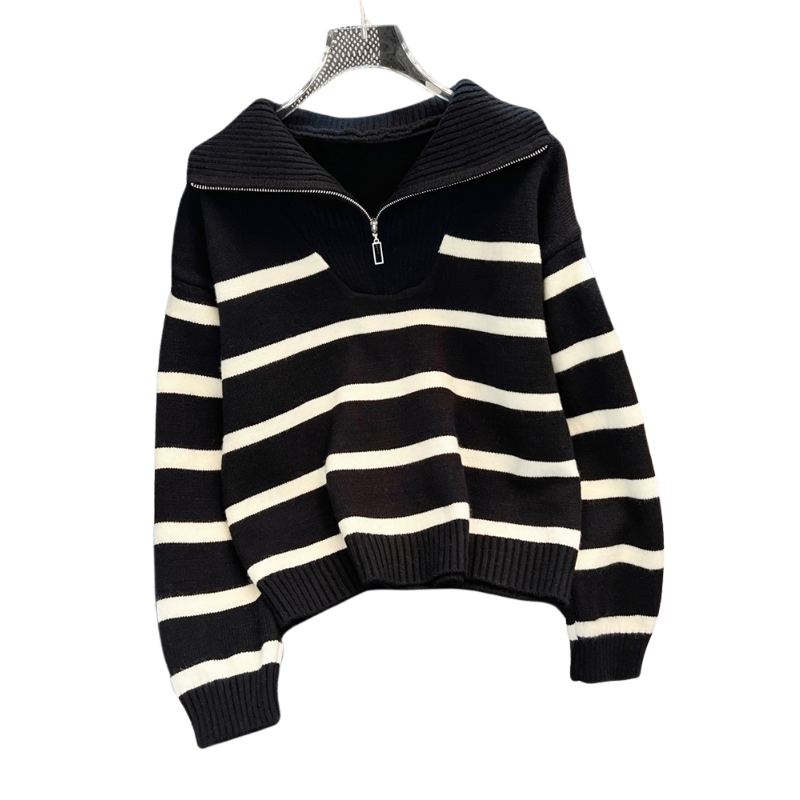 Angela – Comfy Long Sleeve Zip-Up Plush Winter Jacket