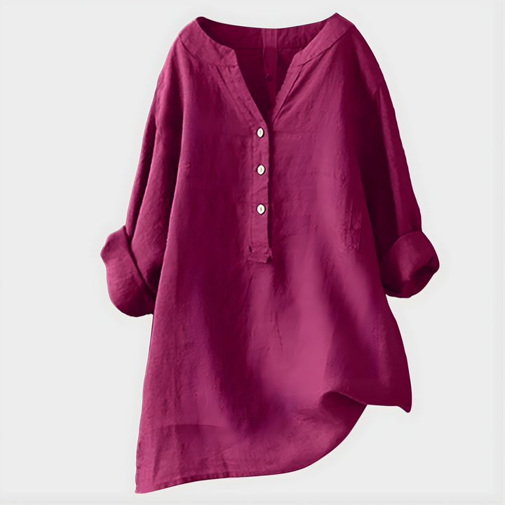 Diane – Elegant V-Neck Blouse