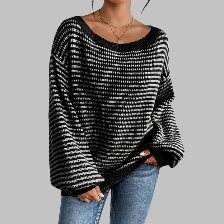 Vera – Casual Scoop Neck Long Sleeve Sweater