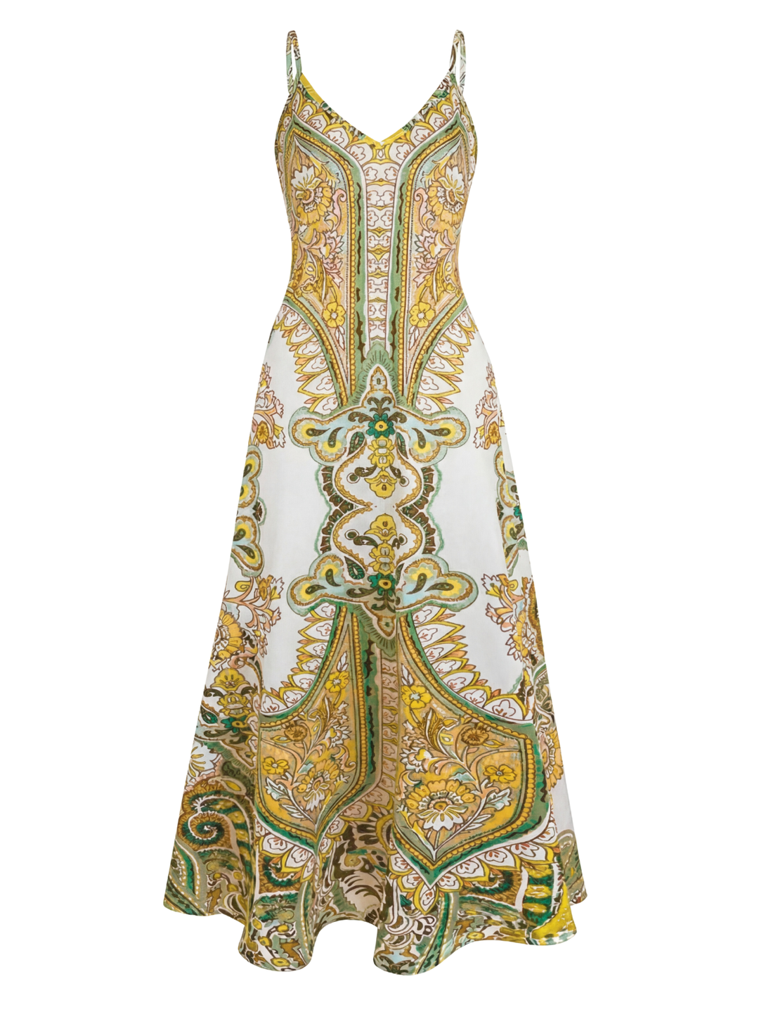 Ethel – Boho Floral Print Sleeveless Dress
