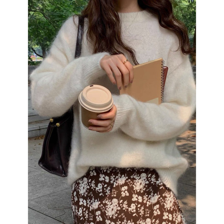 Ethel – Comfy Long Sleeve Round Neck Sweater