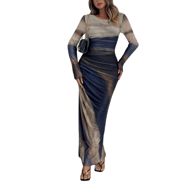 Jill – Stylish Leopard Ruched Bodycon Dress