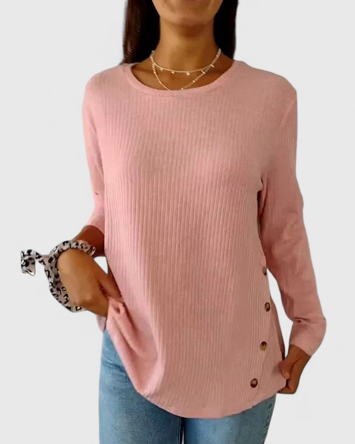 Thomasina – Elegant Crew Neck Shirt