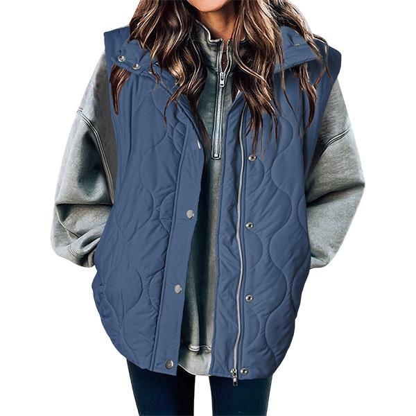 Libby – Casual Quilted Oversized Lightweight Puffer Vest