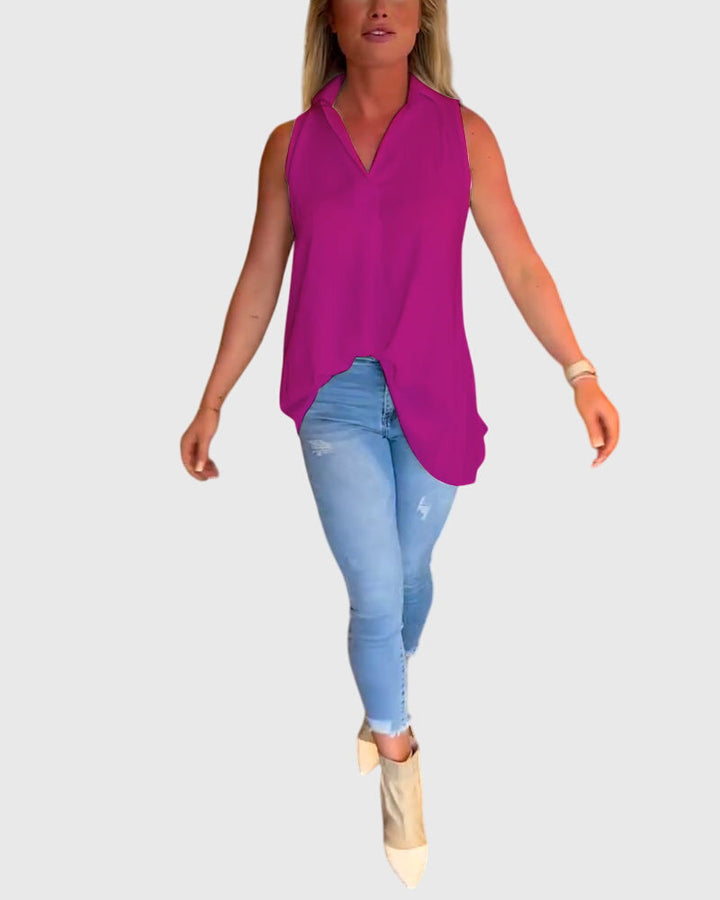 Rosamund – Sleeveless Blouse
