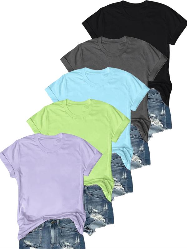 Olive – Casual Short Sleeve Tee Pack of 5