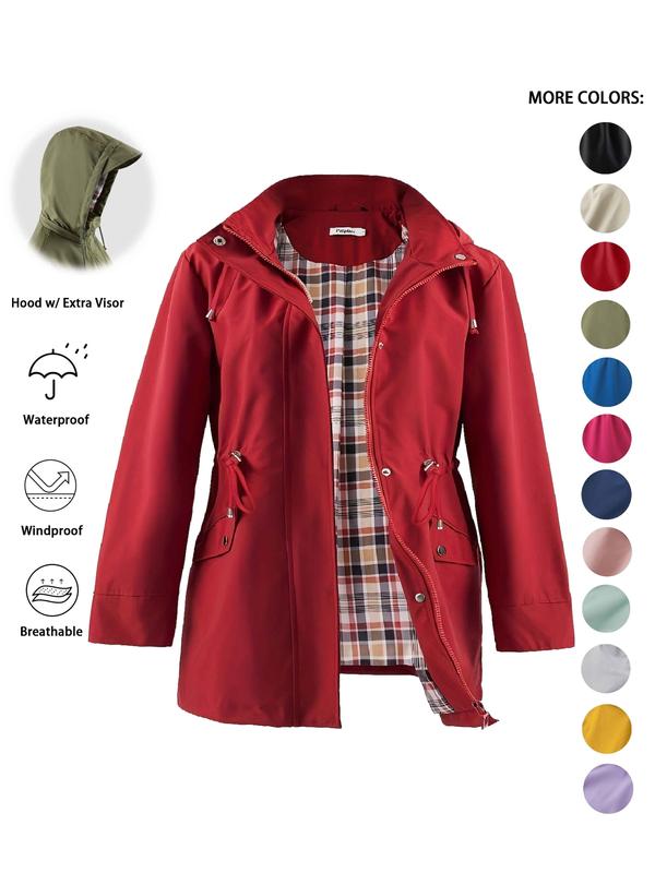 Sheena – Lightweight Hooded Trench Coat