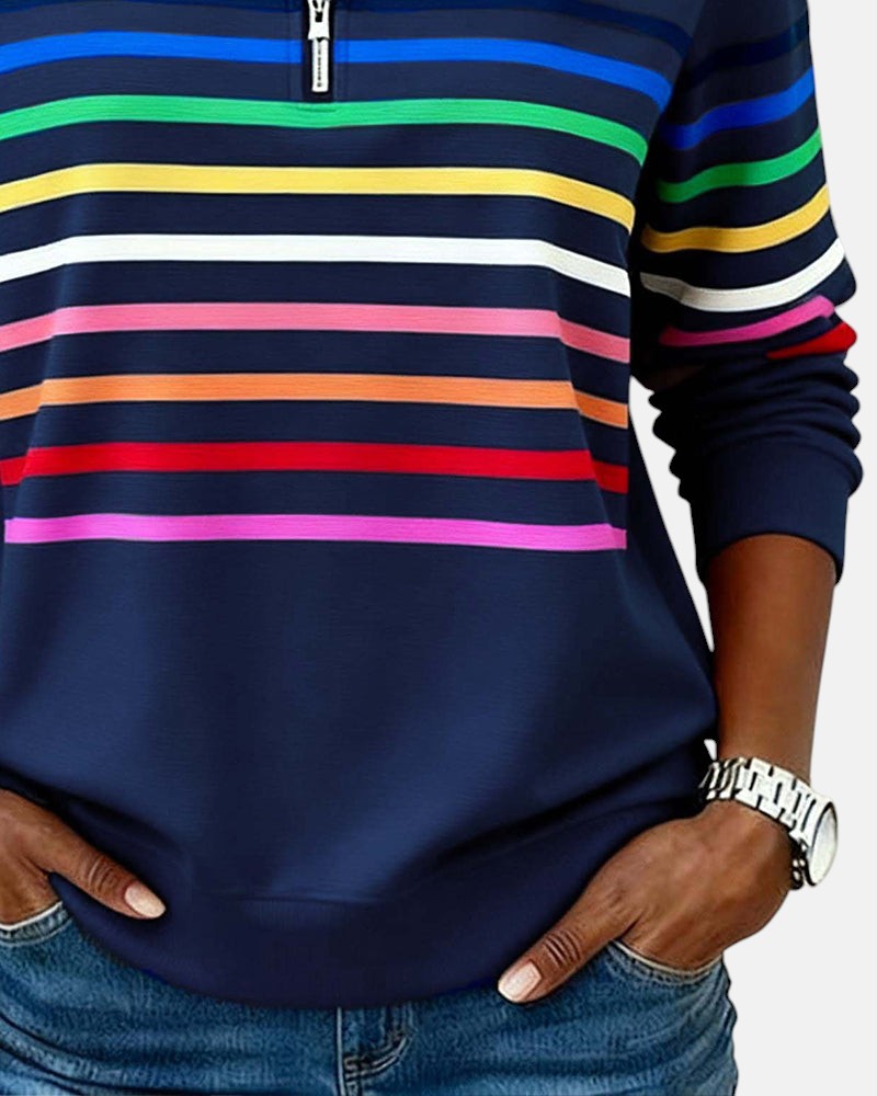 Barbara – Comfortable Striped Jumper
